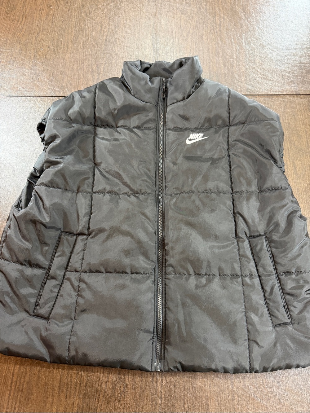 Nike Therma Fit Black Quilted Puffer Vest Sz S